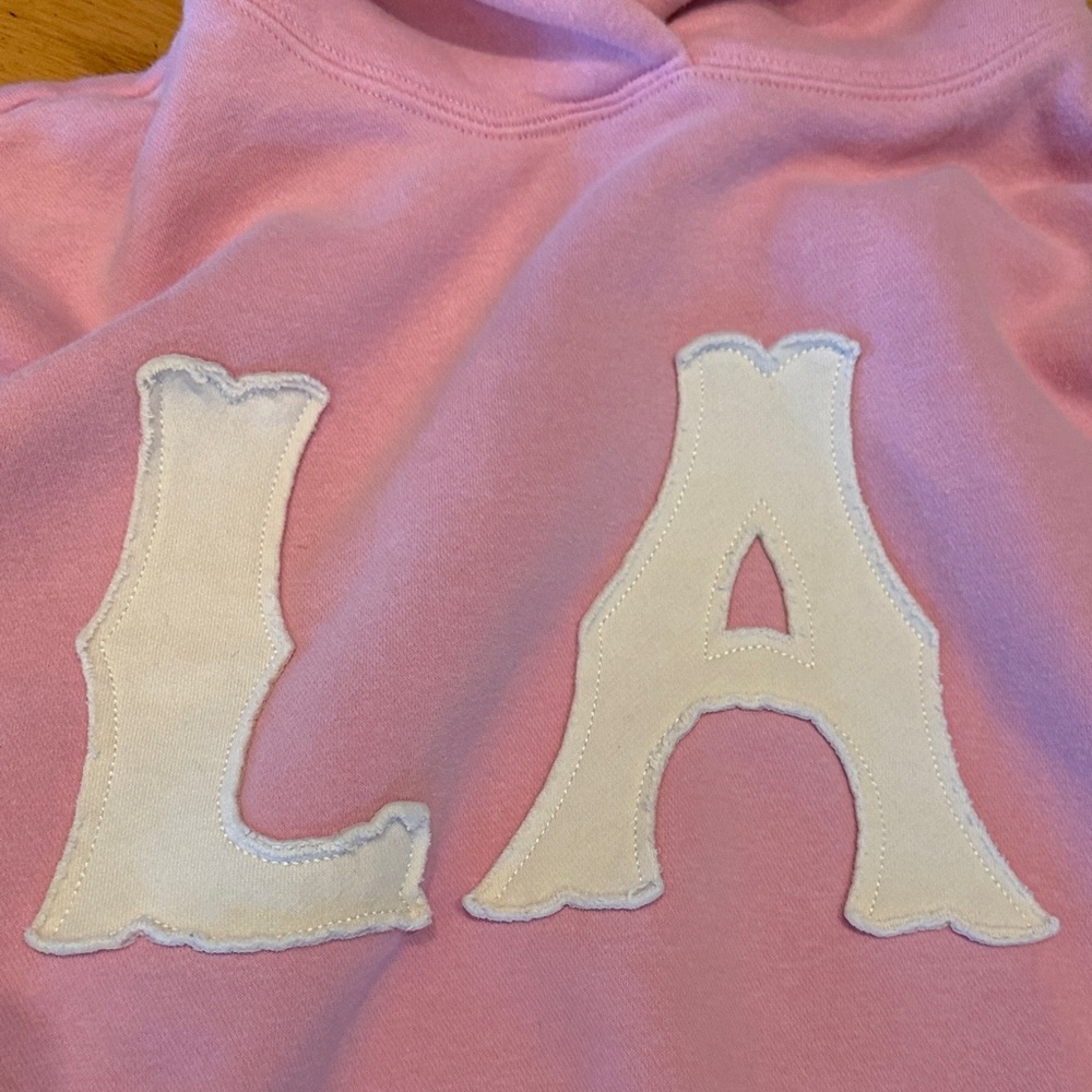 PacSun Pink LA Appliqué Hoodie - Picture 2 of 5